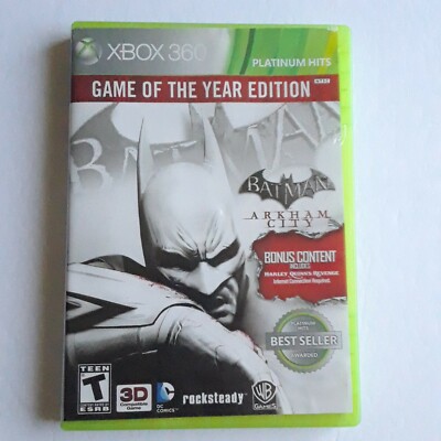Batman: Arkham City Game of the Year Edition Xbox 360 Has Manual 