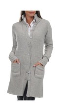 Balldiri 100% Kaschmir Damen Mantel mit kleinen Stehkragen 10/6-fädig