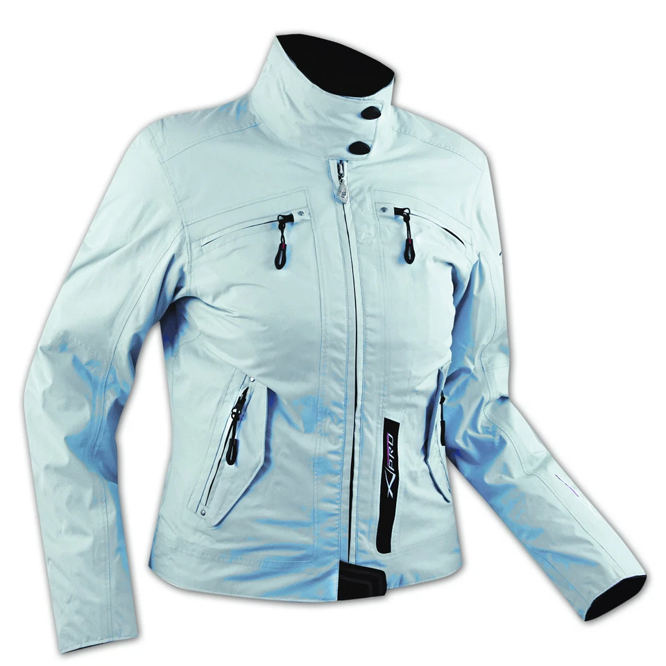 Damen Textil Wasserdicht CE Protektoren Thermofutter Jacke Motorrad Roller - Bild 4 von 4