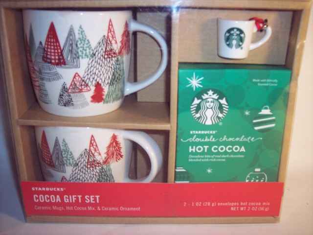 starbucks cocoa mug gift set