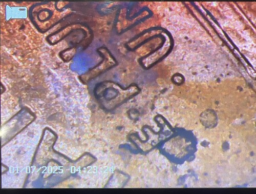 2002 P Penny Die Clash Retained Die Breaks & Strike Thru On Both Sides Cuds! - Picture 13 of 24