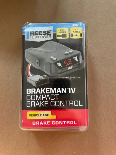 Reese Towpower Brakeman IV Compact Brake Control 8507111  1-4 Axles, Pre-wired