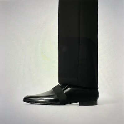 Authentic New BURBERRY Men Black SANFORD TB Patent Loafer  display picture 2