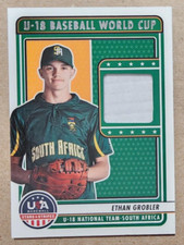 2023 Panini Stars & Stripes PATCH Ethan Grobler #U18-EG