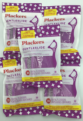 Lot of 24 Plackers Dental Flossers Mint Blast 35 Floss Picks (Total 840 Picks)