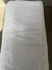 Telo mare/bagno Versace all over bianco con logo