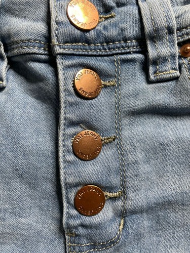 Cuffed Denim Jean Shorts High Rise 