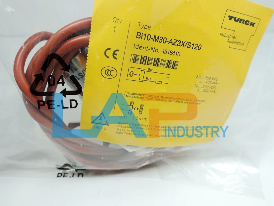 1PCS NEW For TURCK proximity switch Bi10-M30-AZ3X/S120 20...250VAC 3...400mA ### - Image 2 of 4