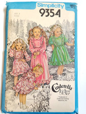 Dress Easter Ruffle Girls 3 Simplicity 9354 Sewing Pattern Cut Cinderella Pretty