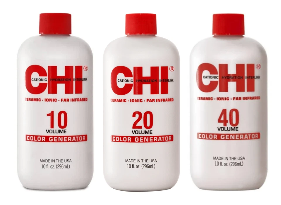 Color de cabello brillo permanente CHI IONIC 3 oz y/o desarrollador 3, 30 oz (elige el tuyo) Foto 4 de 4