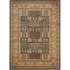 SAFAVIEH Mahal Collection MAH697E Navy / Natural Rug