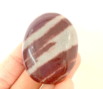 Narmada Worry Thumb Stone Crystal Healing Gemstone Reiki Wellness Chakra Energy