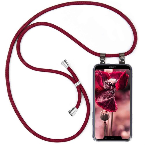 Handy Kette für Nokia 5.1 Plus Hülle mit Band Kettenhülle Kordel Umhängehülle - 第 3/18 張圖片