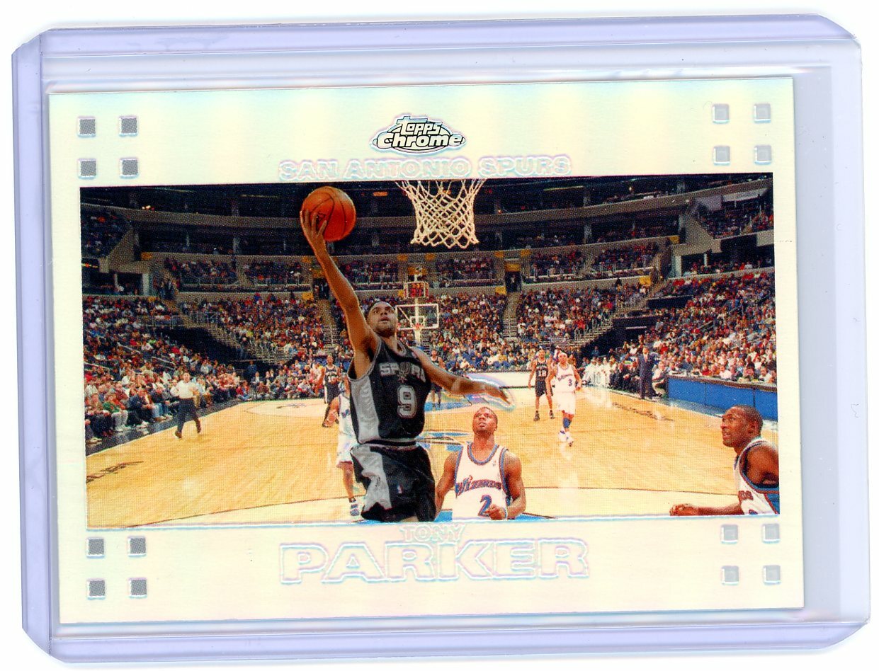 2007-08 Topps Chrome Basketball Refractor #36 Tony Parker #971/999
