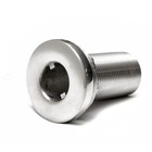 WHITECAP THRU HULL LIVEWELL TRANSOM FITTING STAINLESS STEEL 1 1/8" 6917 MARINE