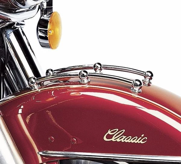 V-Twin Chrome Front Fender Rail Trim Kit Harley Davidson FL 91117-97 1949> - Image 3 of 3