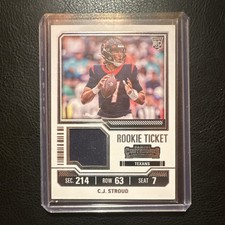 2023 Panini Contenders C.J. Stroud Texans Rookie of the Year Card #5