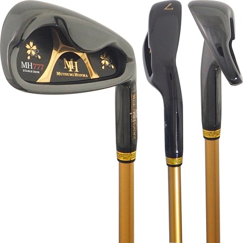MUTSUMI HONMA MH-777 One Length Iron Set 6pcs 5-9 PW SR Flex Black IP RH Golf - Picture 3 of 10