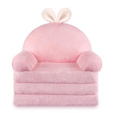 Kids Couch, Comfy Toddler Chair, 2 in 1 Fold Out Kids Sofa to Lounger, Baby S...