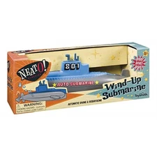 Wind Up Diving Submarine Water Toy 7 Inch Automatic Dive Resurface Ages 5 Plus