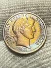 1916 Barber Dime, Choice Lustrous AU++, Final Year Issue High Grade Toned