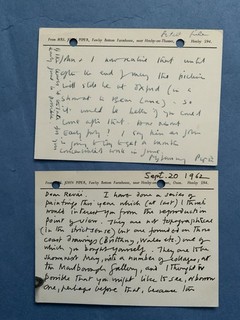 Artist John Piper Autograph Letter Signed And One From His Wife