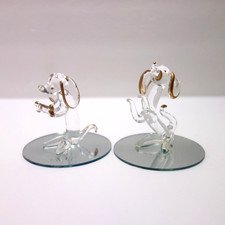 Glass Lampwork Dachshund Dog Sculpture Figure...