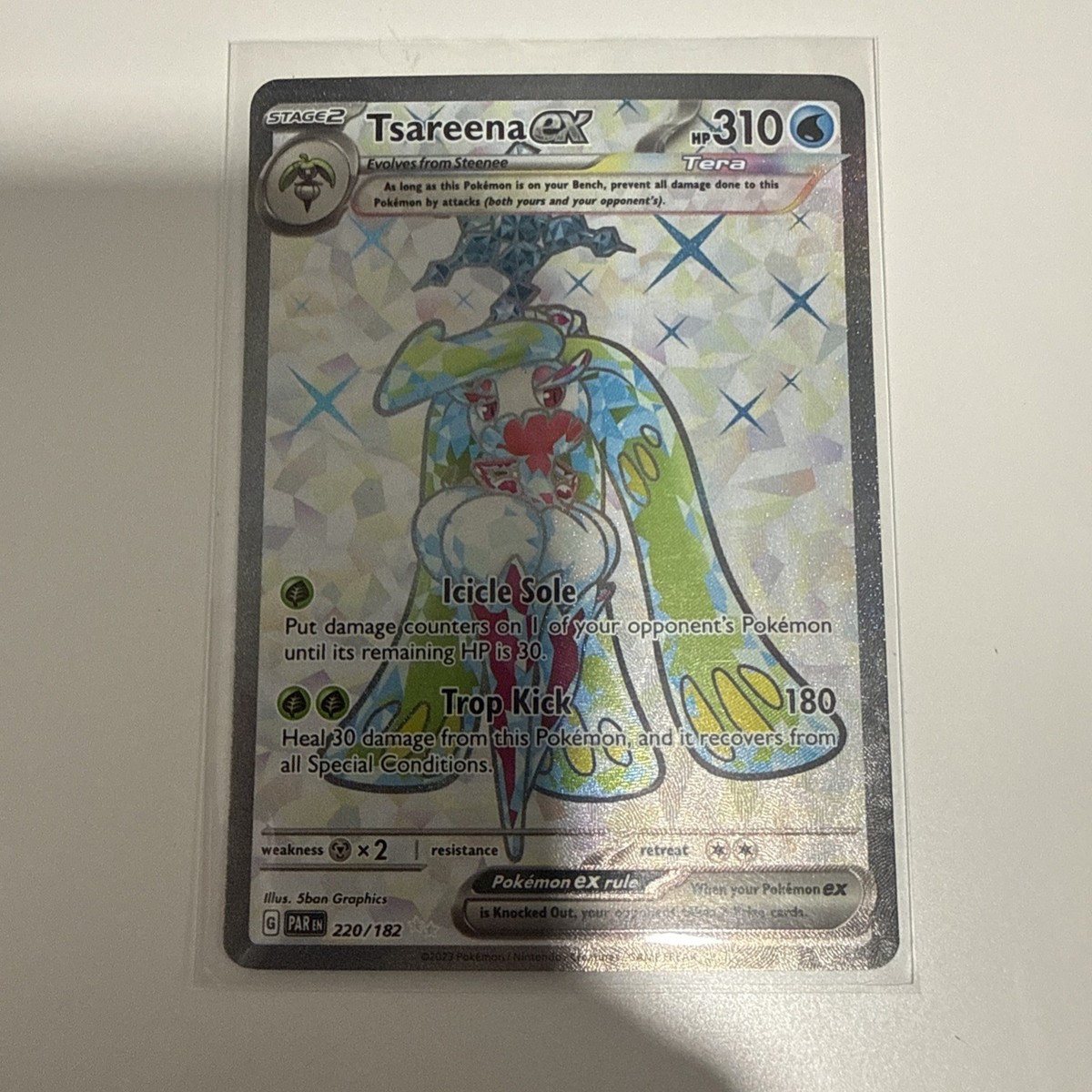 Tsareena EX 220/182 - Paradox Rift - Pokemon Card - Near Mint