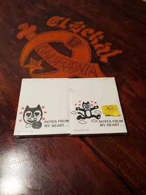 RARE 1985 Kit Cat Clock notepads