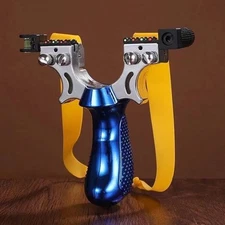 Powerful Hunting Slingshot Catapult Laser Sight High Velocity Blue