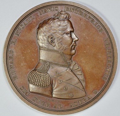 1813 Lt Edward R McCall Naval Medal USS Enterprise Capture of the Boxer 65 MM
