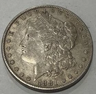 BEAUTIFUL 1881-P MORGAN SILVER DOLLAR.