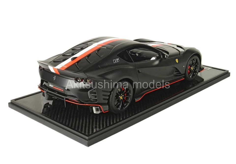 BBR BBR1218 1/12 Ferrari 812 Competizione Nero Opaco Edizione Limitata 56pcs 1: - Immagine 2 di 4