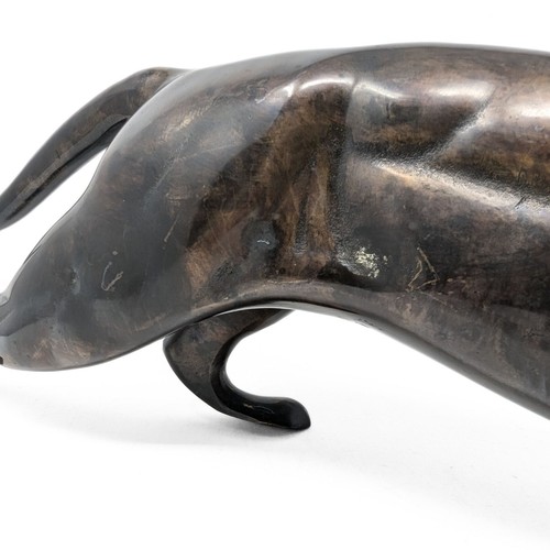 Art Deco Crouching Panther 27" Bronze Sculpture - Picture 9 of 9