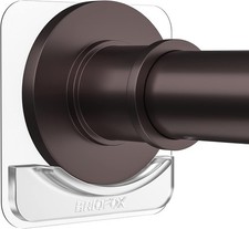 BRIOFOX Extra-Large Adhesive Shower Curtain Rod Holder  No Drilling  Invisible