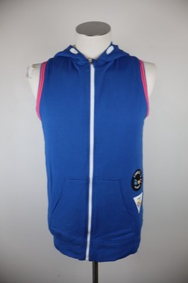 BIKKEMBERGS MENS ZIP SLEEVELESS SWEATSHIRT SIZE M MAN SWEATSHIRT CASUAL VINTAGE