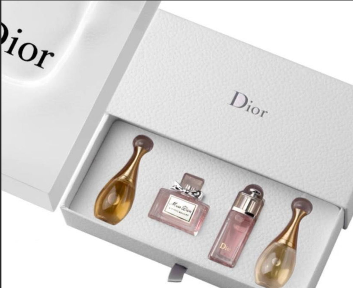 Christian Dior 4Piece Miniature Perfume Gift Set 5ml Each- White