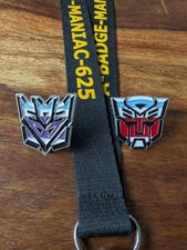 Transformers Autobots & Decepticon Logo Enamel Pin Badge Set Fun Cute Gift Idea