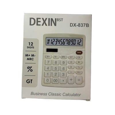 Dual Power Desktop Calculator   12-Digit Large Display & Big Buttons - NEW