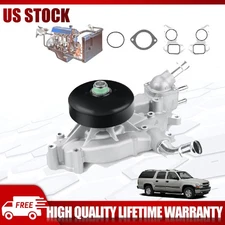 Engine Water Pump w/ Thermostat For Chevy/GMC Silverado Sierra 6.0L 5.3L 4.8L