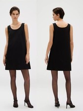 NWT New $119 Calvin Klein Refined Stretch Mini Black Dress Size 2