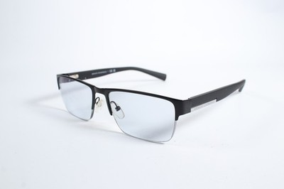 Armani Exchange AX 1018 Unisex Schwarz 6063 Halbrand Metall Brille Eyeglass...
