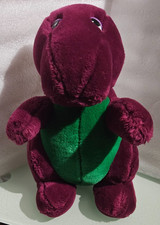 vintage original the lyons group / dakin BARNEY THE DINOSAUR PLUSH plushie 11 in