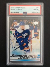 2019-20 Upper Deck Young Guns Rookie #481 Noah Dobson PSA 10 GEM MT