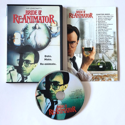 Bride of Re-Animator (DVD, 1990, Full) *SCRATCHED* NEEDS TO BE RESURFACED!!