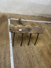 Outil Ancien Râteau de Chaumier Art Populaire Ratisse Chaume Réf 26/1190