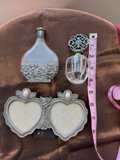 Silver Set includes perfume bottles and picture frame