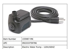 155987-MK	Electric Water Pump - 120V/60HZ MK Diamond