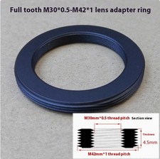 M30 30x0.5mm Female to M42 42x1mm Male M30-M42 Thread All Mount Adapter Ring