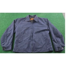RED KAP Work Jacket Navy Blue Quilted Lined Full Zip M RG Workwear Coat